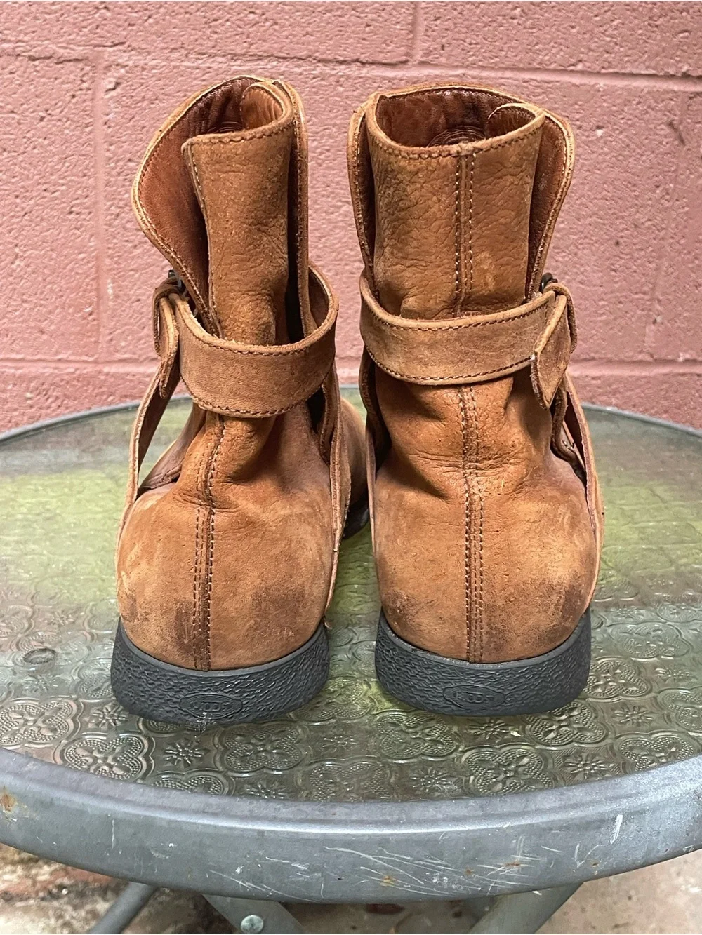 Tod’s Brown Leather Men’s Casual Boots Size 9.5